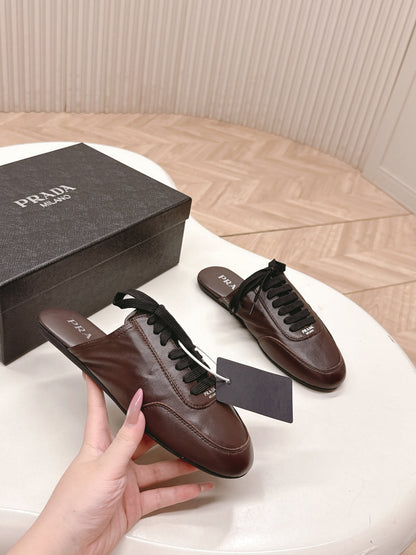 PRA 26S Mule Sneaker Dark Brown Sheepskin 600616