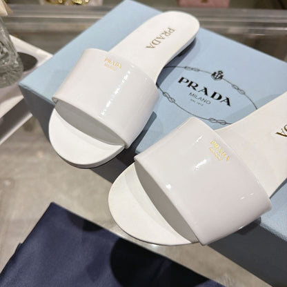Prada 2026 Slide Sandals Patent Leather 782434