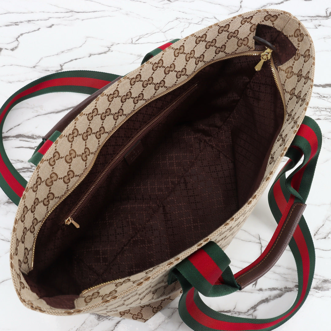 Gucci 2026 Tote Bag 29cm Brown Canvas