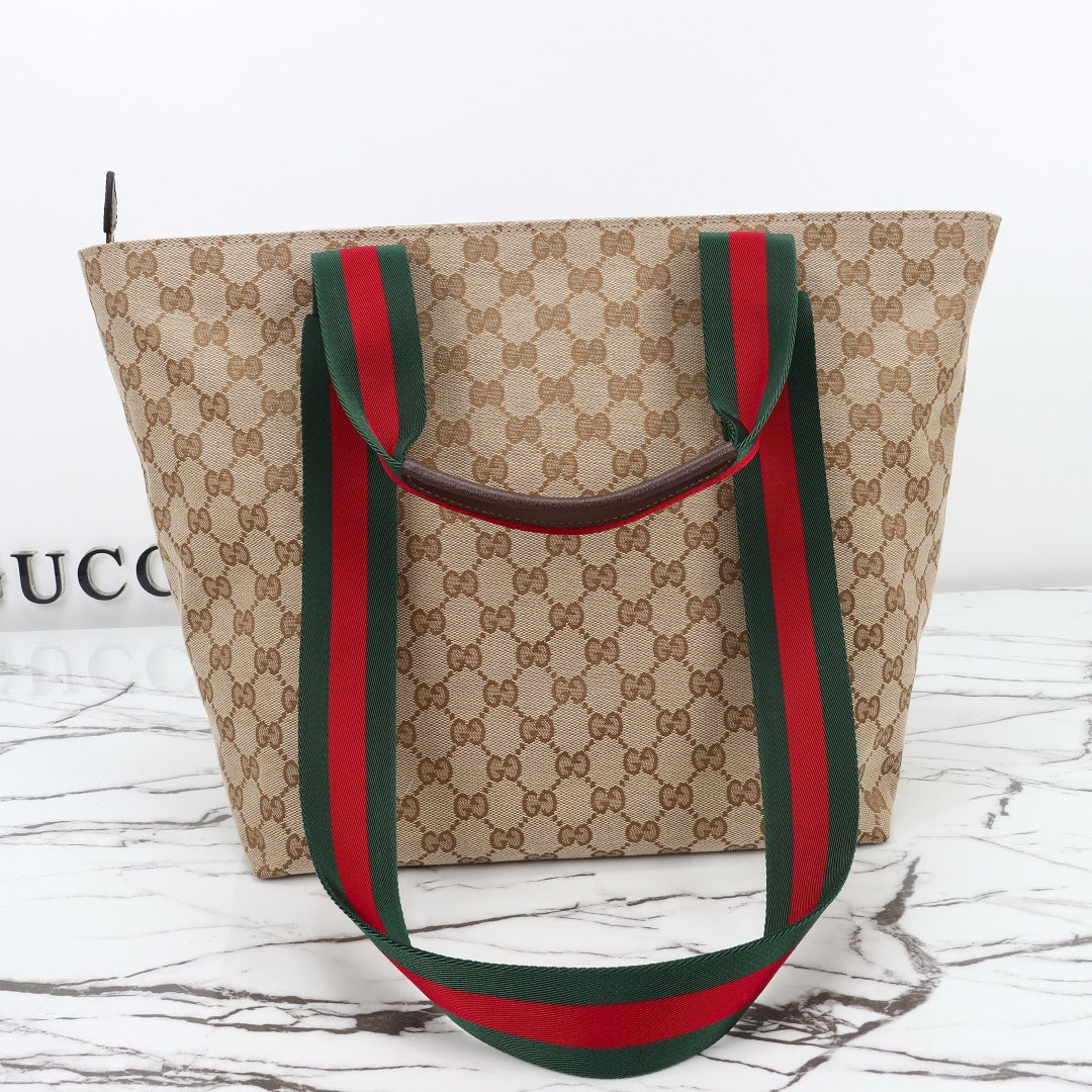 Gucci 2026 Tote Bag 29cm Brown Canvas