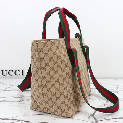 Gucci 2026 Tote Bag 29cm Brown Canvas
