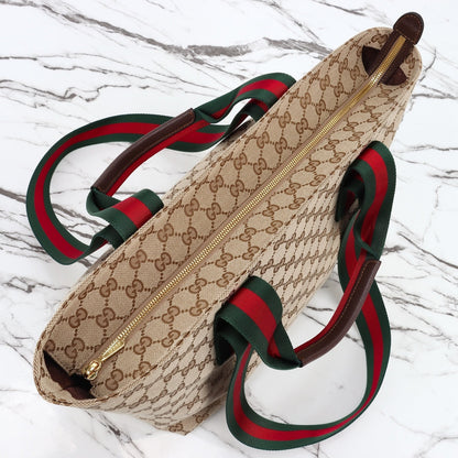 Gucci 2026 Tote Bag 29cm Brown Canvas