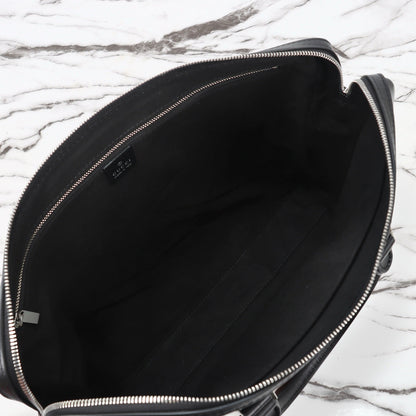 Gucci 2026 Mega Web Trademark Briefcase 38cm Canvas Leather