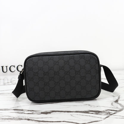 Gucci 2026 Essence Classic Mini Bag 22cm Black Canvas Leather
