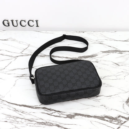 Gucci 2026 Essence Classic Mini Bag 22cm Black Canvas Leather