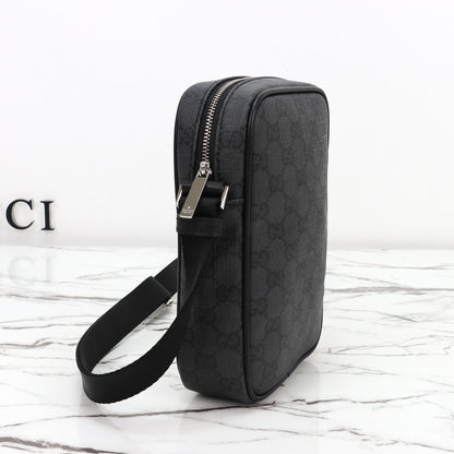 Gucci 2026 Essence Classic Mini Bag 20cm Black Canvas Leather