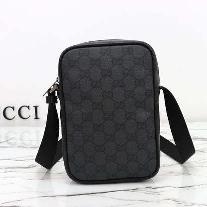 Gucci 2026 Essence Classic Mini Bag 20cm Black Canvas Leather