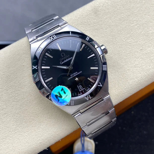 Omega Constellation Co-Axial Master Chronometer 41 mm Stainless Steel Case Black Dial