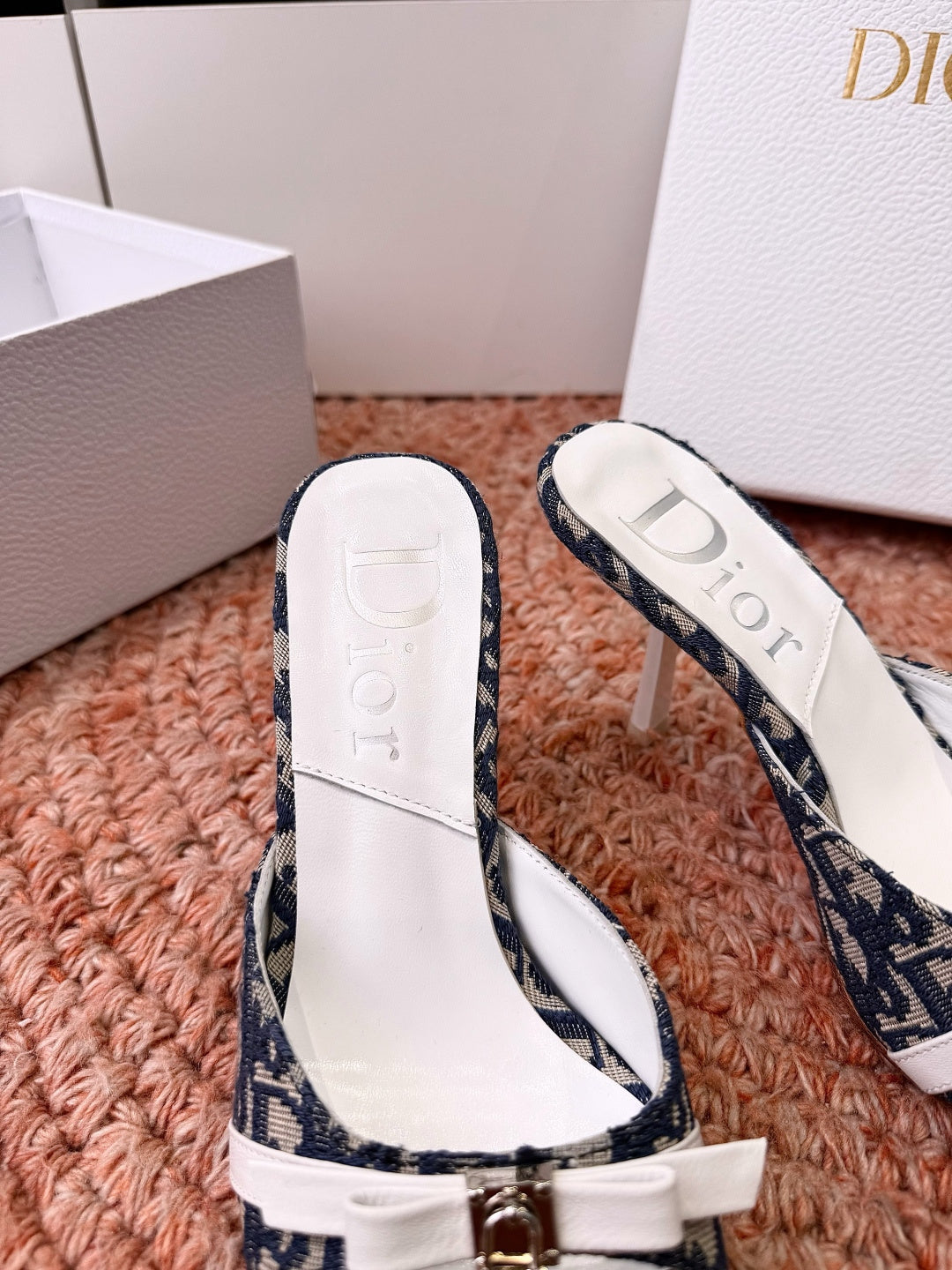 Dior 2026 Cross-Strap Sandal 70mm Canvas Leather 846603