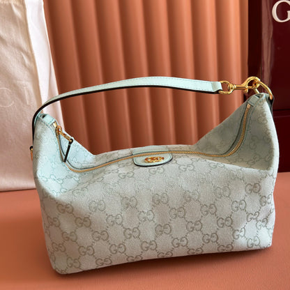 Gucci 2026 Vanity GG-Canvas Top Handle Bag 27.5cm Green Canvas Leather 280774