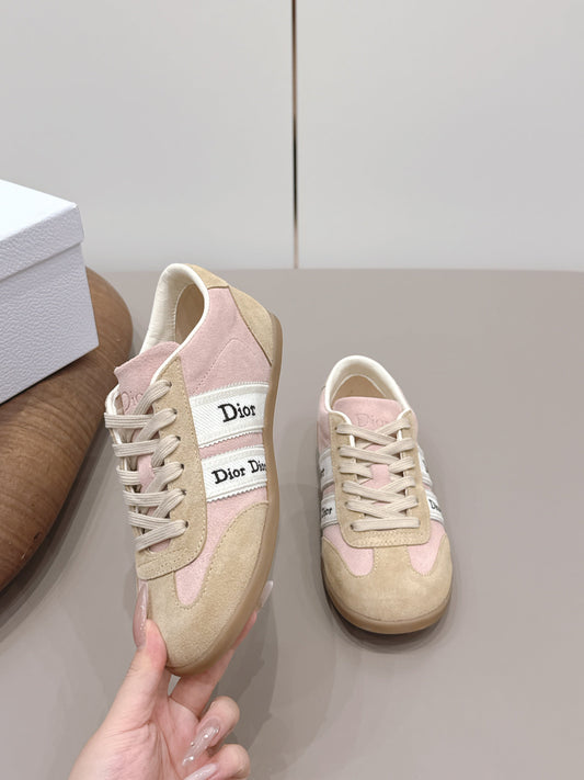 CD 26A Casual Sneakers Beige Light Pink Suede 739338