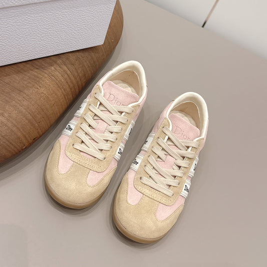 CD 26A Casual Sneakers Beige Light Pink Suede 739338