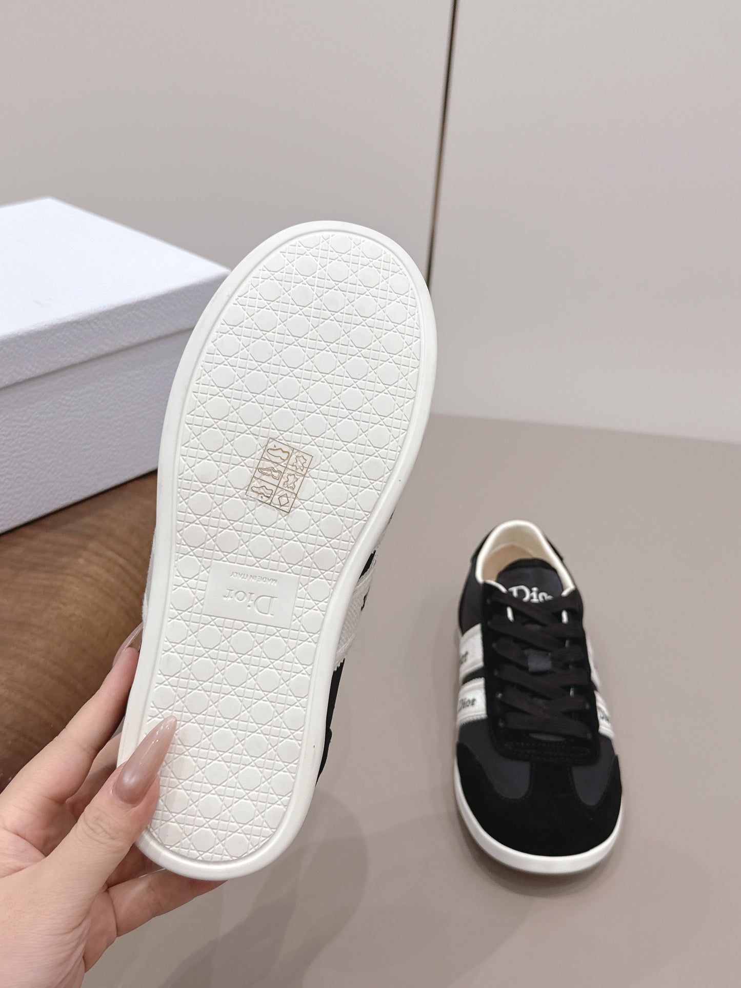 CD 26A Casual Sneakers Black Lycra Fabric Suede 739336