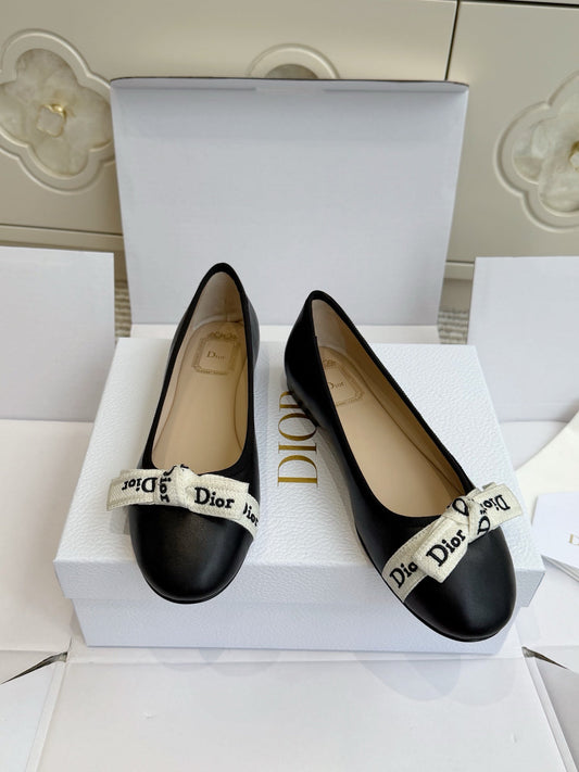 Dior 2026 J'Adior Ballet Flat Black Lambskin 717869