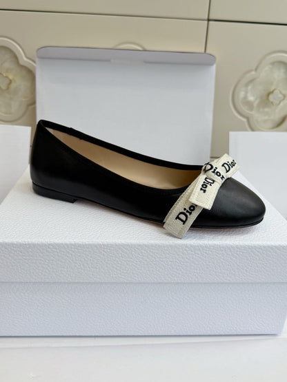 Dior 2026 J'Adior Ballet Flat Black Lambskin 717869