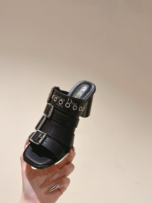 CD 26s High Heel Sandal 65 Black Lambskin 661541