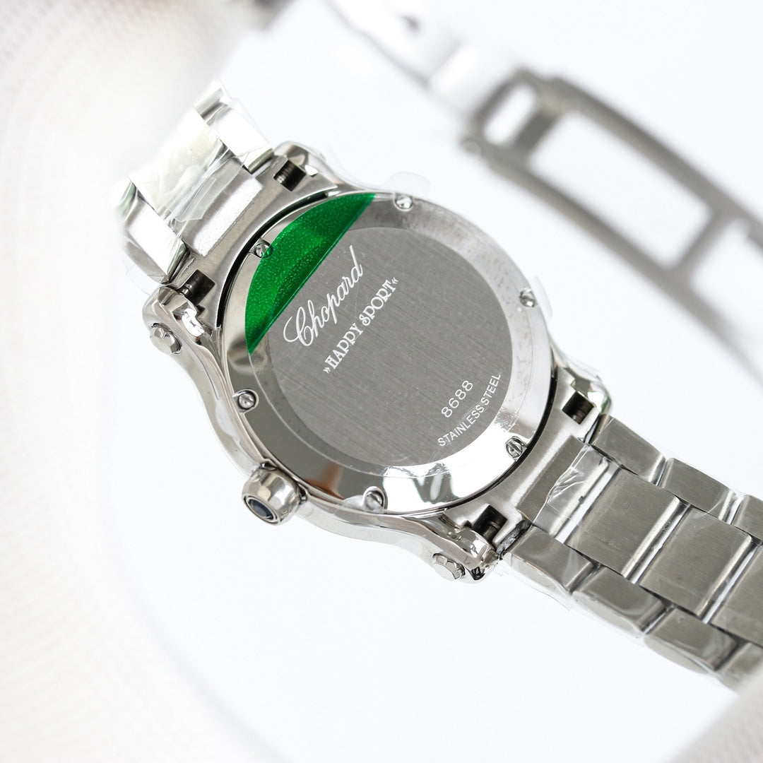 Happy Diamond Silver Pink Dial