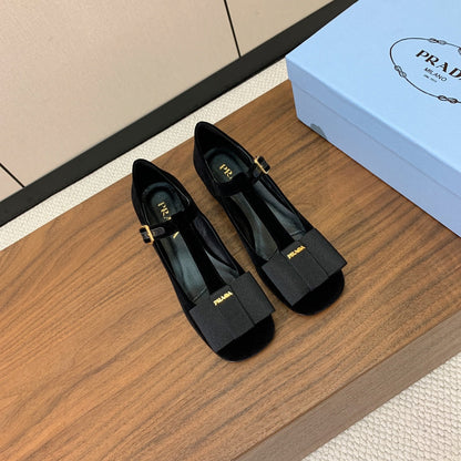Prada 2026 Pump Black Velvet Leather 606358