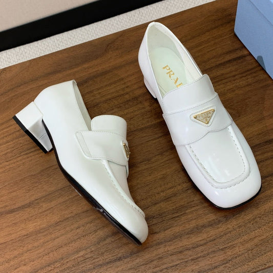 Prada 2026 Triangle Logo Loafers Leather 792669
