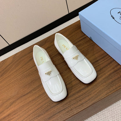 Prada 2026 Triangle Logo Loafers Leather 792669