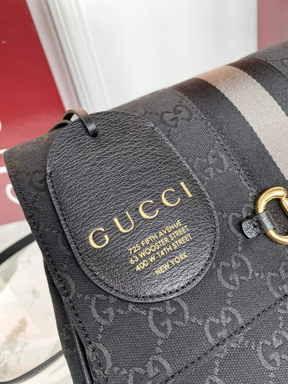 Gucci 2026 Paparazzo Bag Black mix Grey Canvas Leather