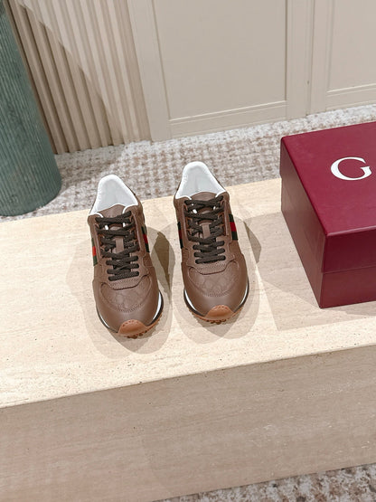 GG 26 Couple Sneakers Brown Cowhide 630702