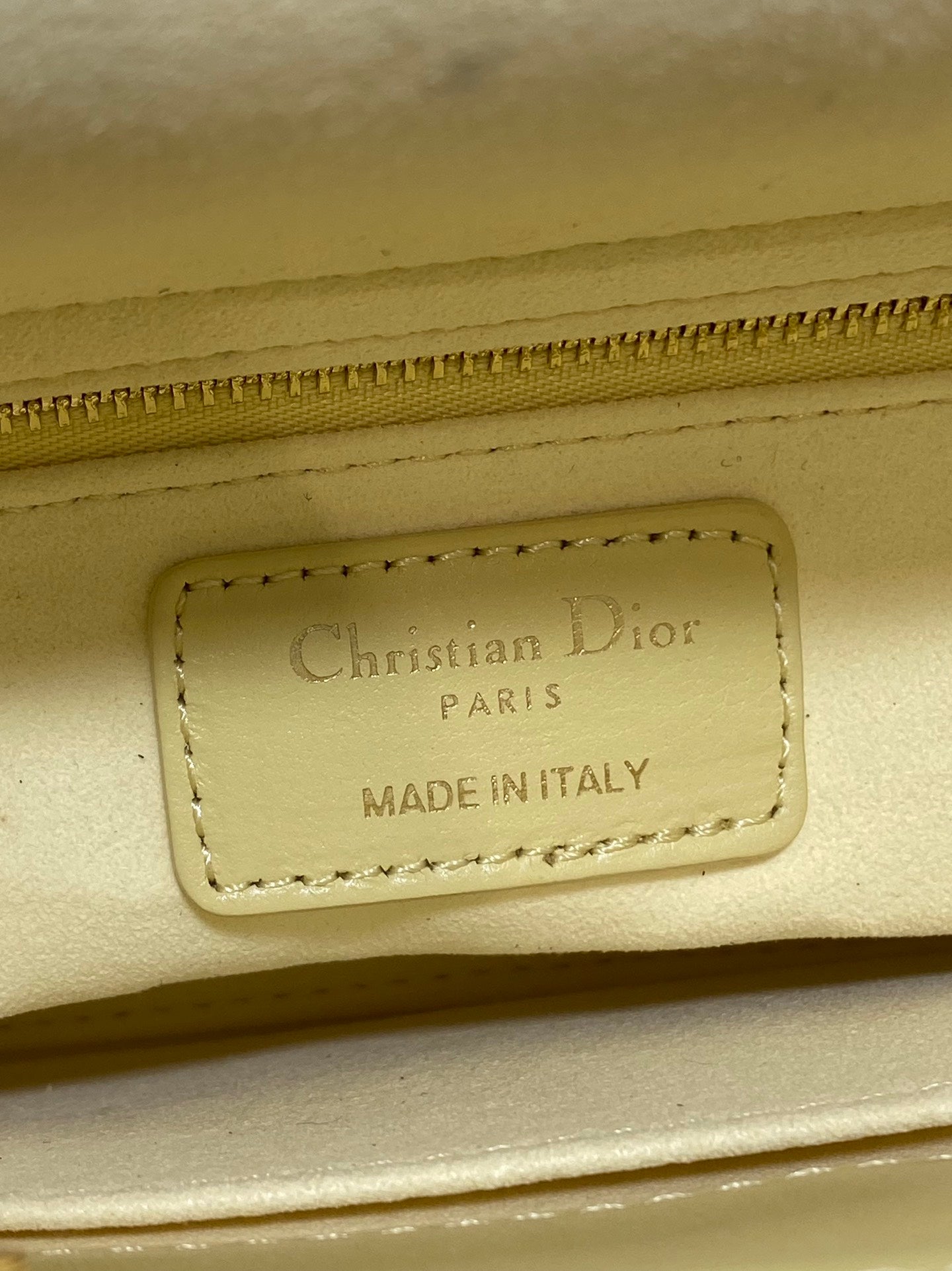 Dior 2026 Mini Lady Dior Bag Yellow Lambskin 270903