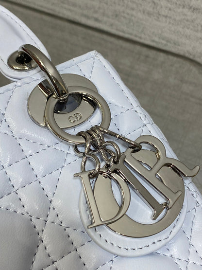 Dior 2026 Mini Lady Dior Bag Glacier Blue Lambskin 270717