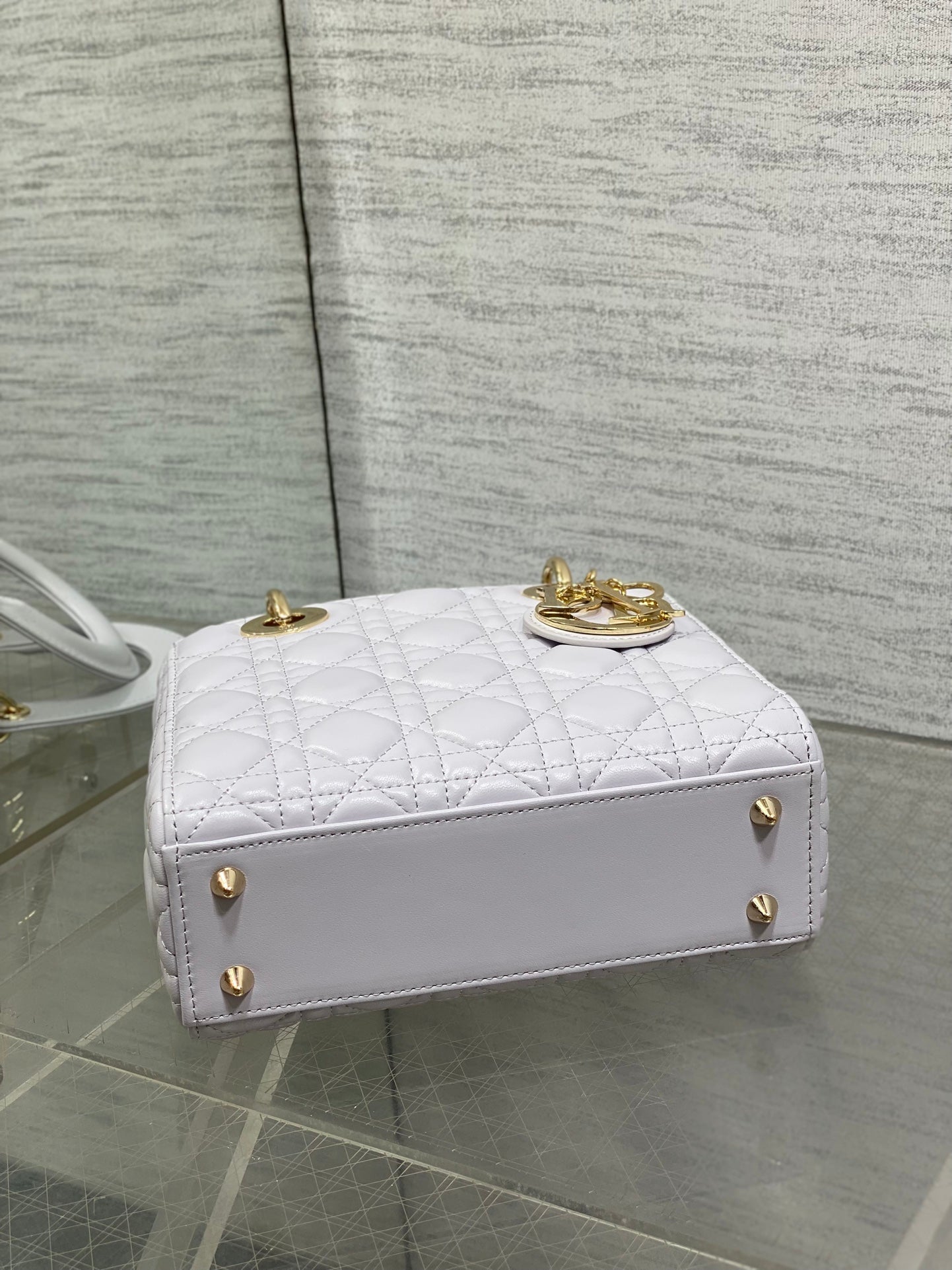 Dior 2026 Mini Lady Dior Bag Light Purple Lambskin 267705