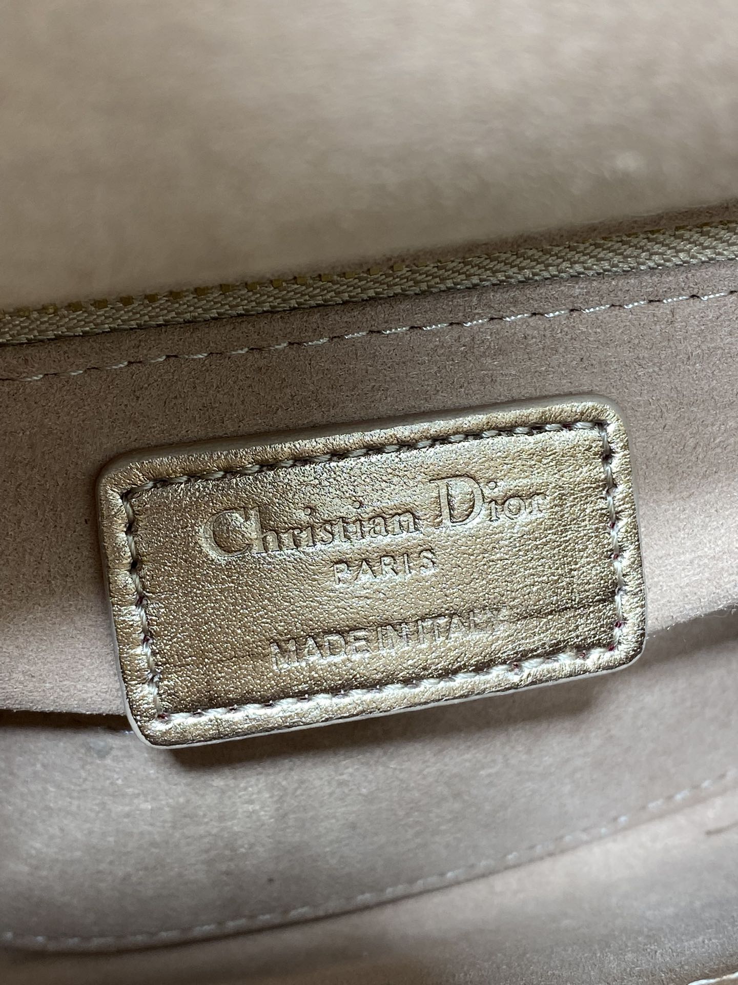 Dior 2026 Mini Lady Dior Bag Rose Gold Lambskin 270518