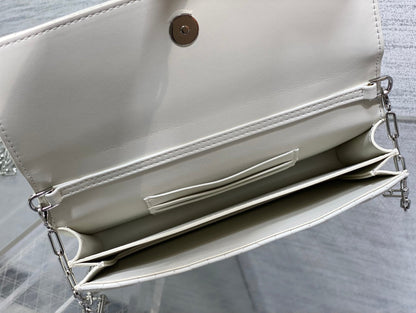 Dior 2026 My Dior Mini Bag Two-Tone White Black Lambskin 284081