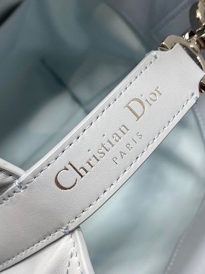 Dior 2026 Toujours Bag 18cm Glacier Blue Calfskin 284152