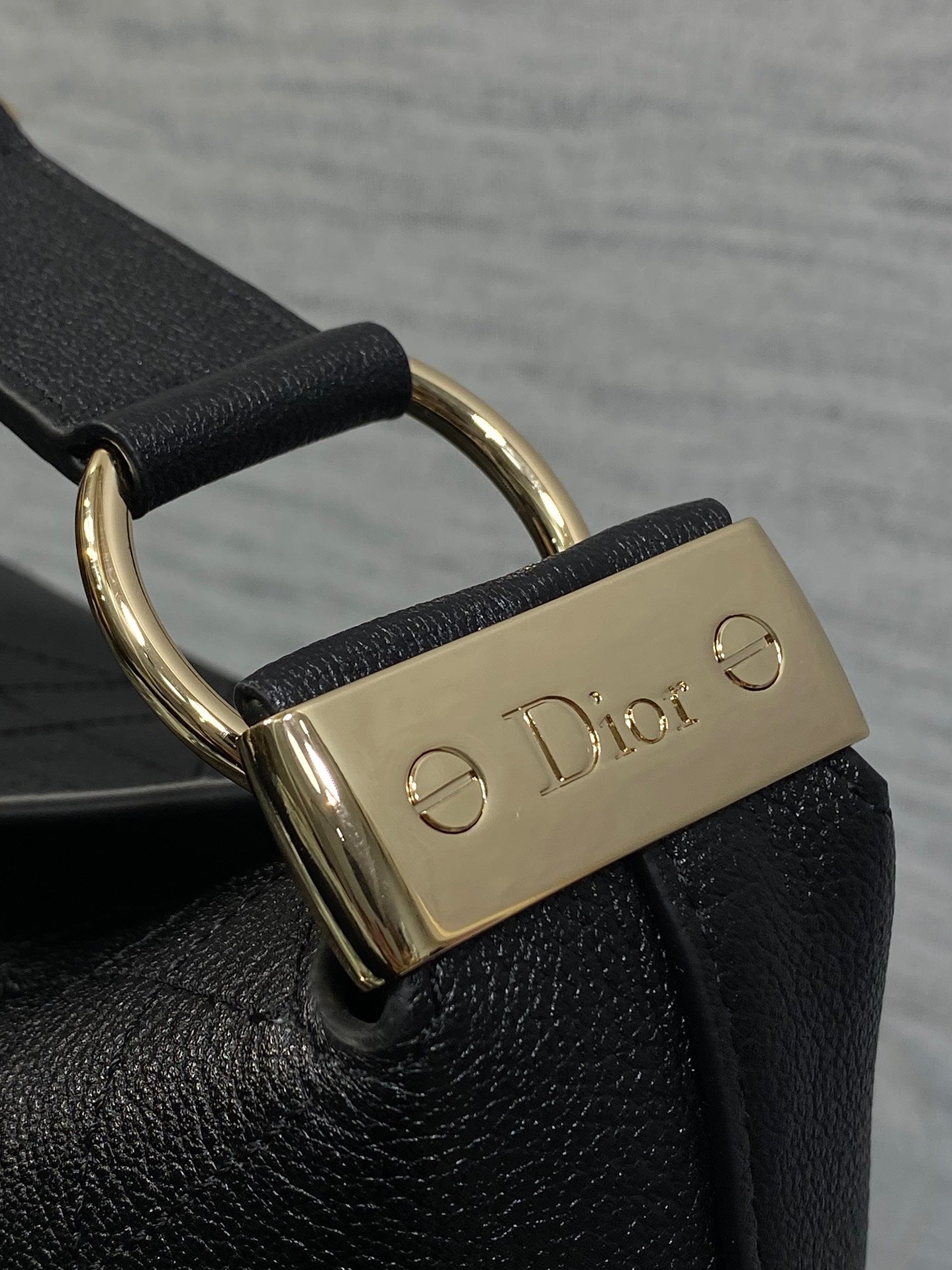 Dior 2026 Diorly Bag 31.5cm Black Flat Cannage Calfskin 286592