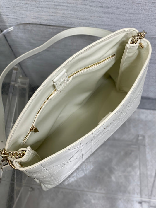 Dior 2026 Trianon Bag 25cm White Lambskin 286604