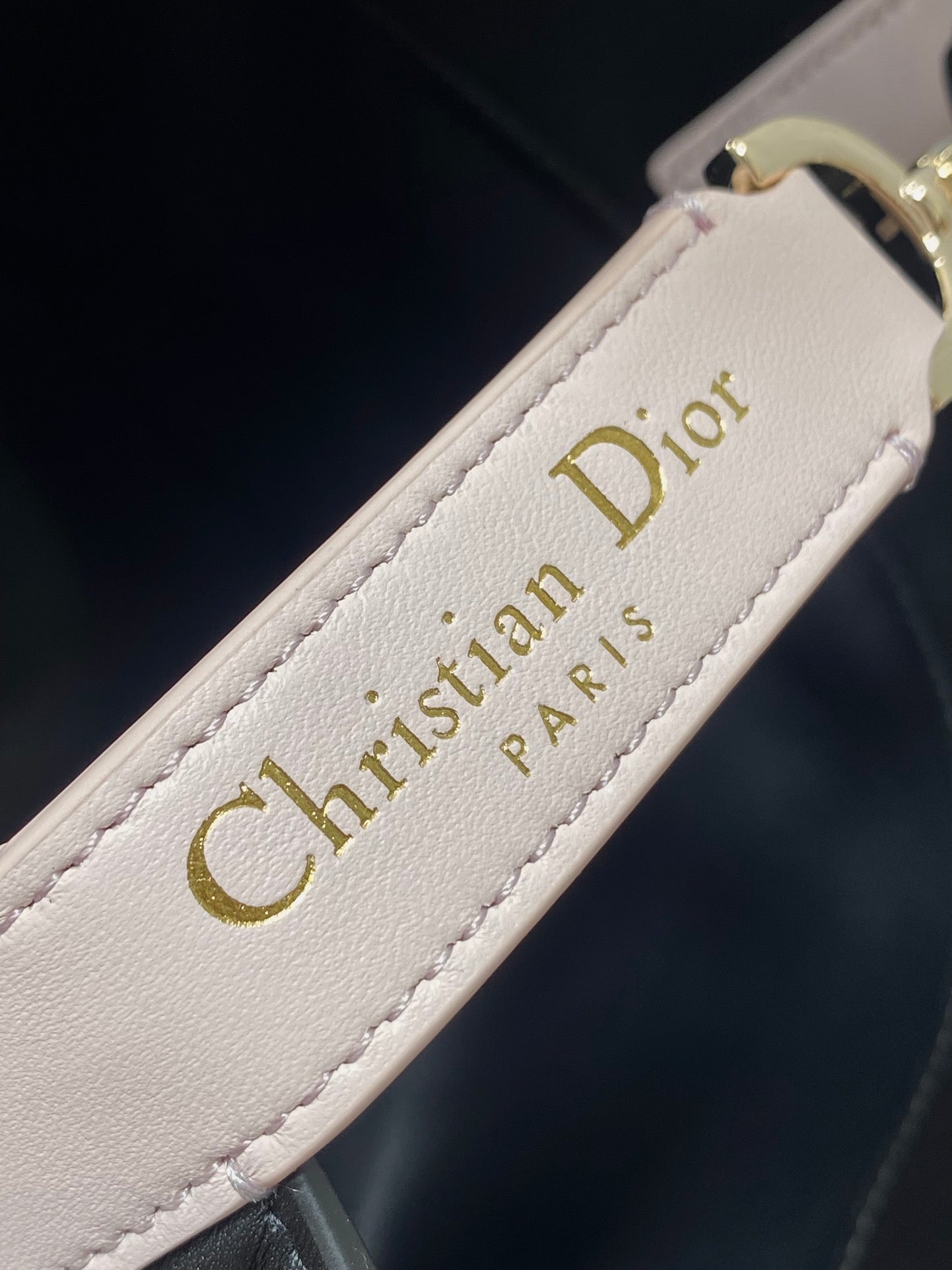 Dior 2026 Toujours Bag 18cm Black Pink Calfskin With Pink Charm 286511