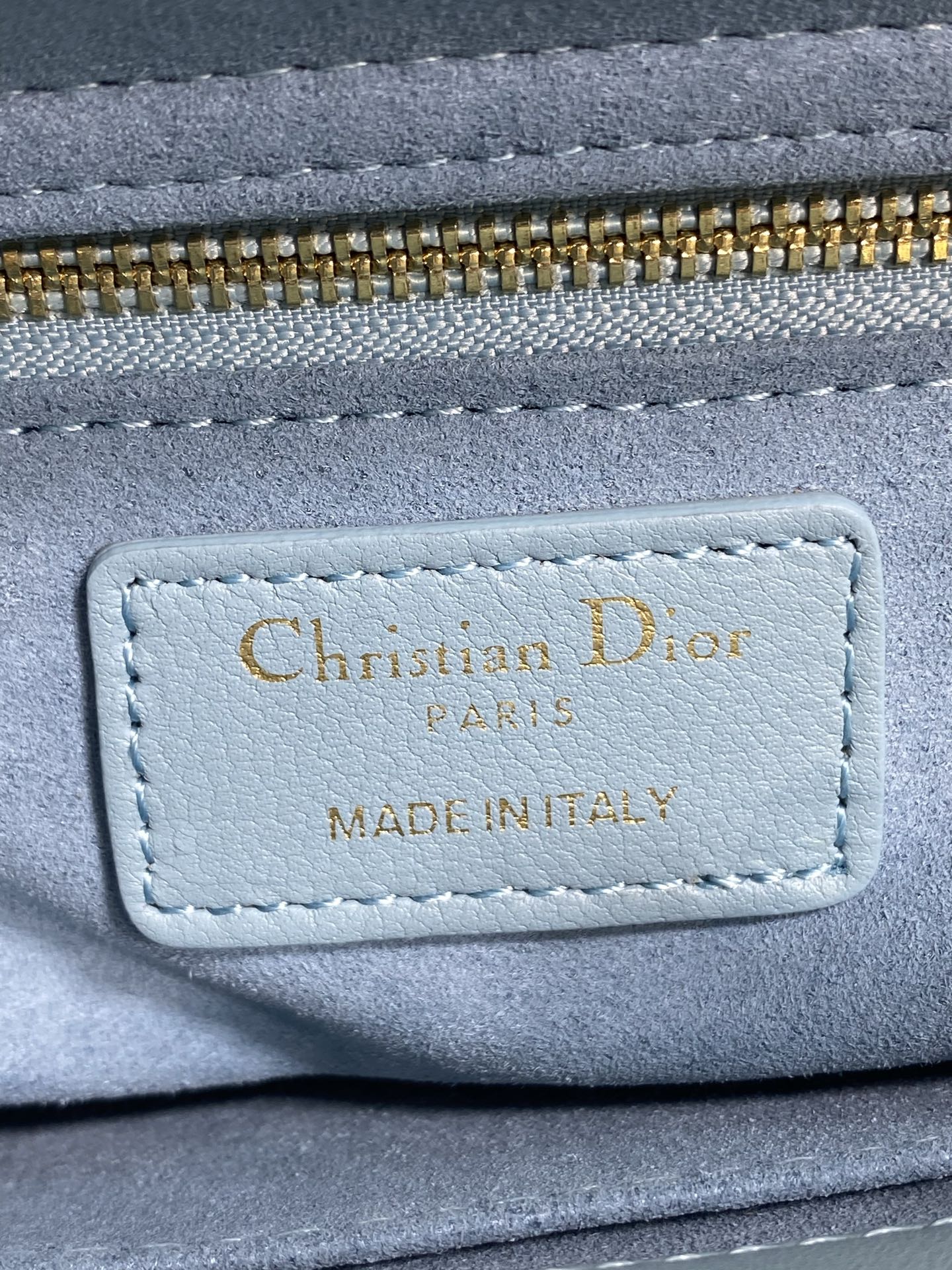 Dior 2026 Bow Lady Dior Tourmaline Blue Cannage Lambskin 289166