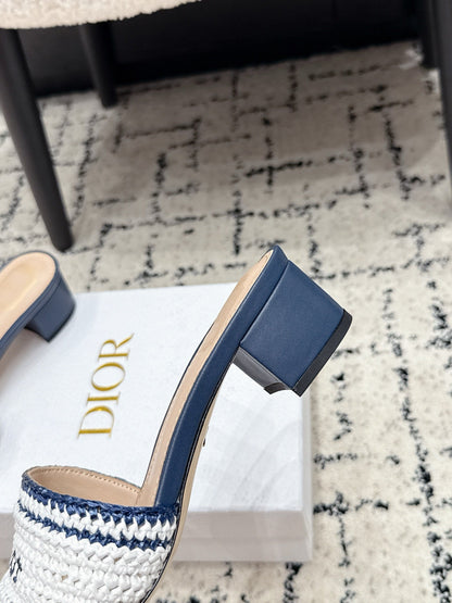 Dior 2026 Sandal 45mm Raffia Woven 847005