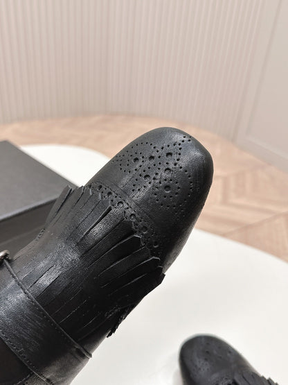 PRA 26S Ballet Flats Black Calfskin 600587