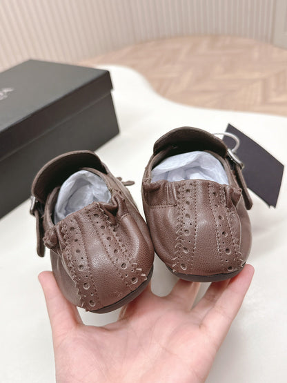 PRA 26S Ballet Flats Brown Calfskin 600589