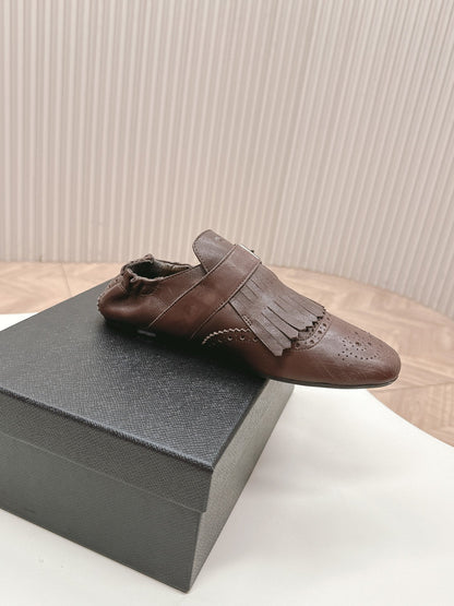 PRA 26S Ballet Flats Brown Calfskin 600589