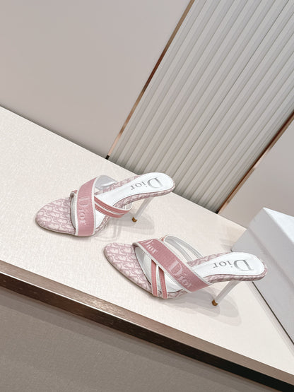 Dior 2026 Monogram Sandal 85mm Canvas Leather 844325