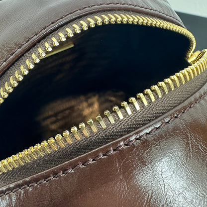 Prada 2026 Dangle Mini Handbag 14.5cm Patent Calfskin