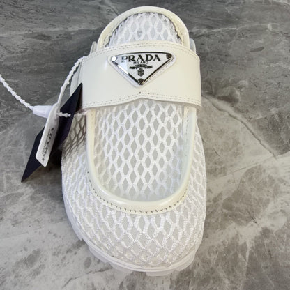 Prada 2026 Platform Mules 20mm Raffia Leather 789429