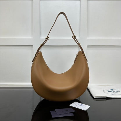 Prada 2026 Arque Shoulder Bag 35cm Calfskin