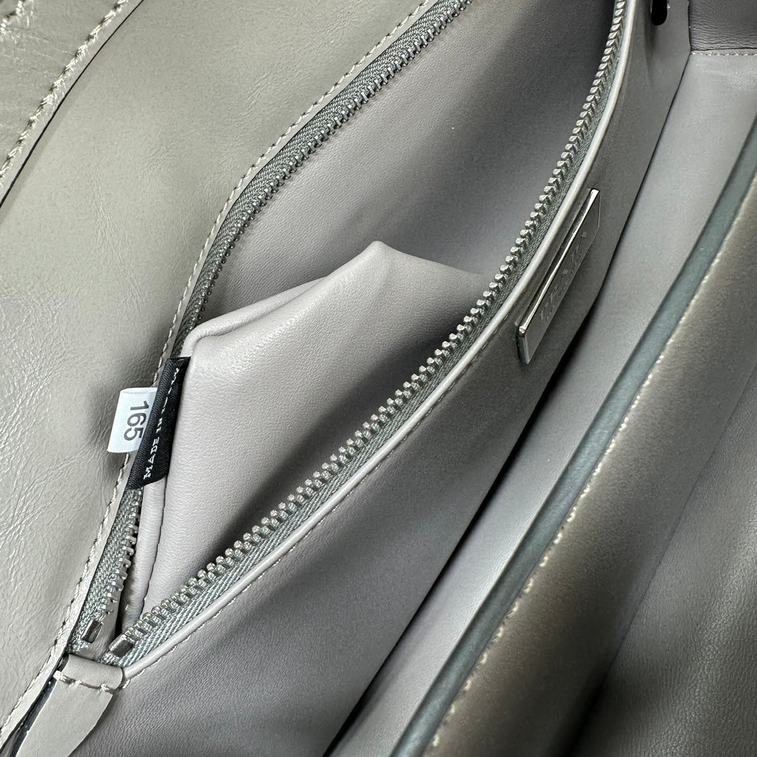 Prada 2026 Medium Shoulder Bag 32cm Patent Calfskin