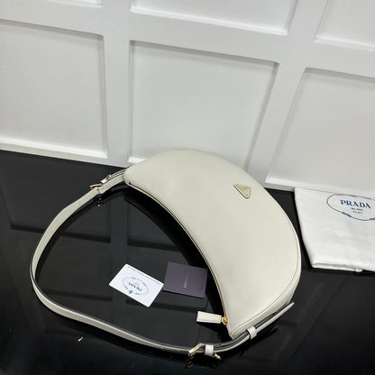 Prada 2026 Large Demi-Lune Shoulder Bag 42cm Calfskin