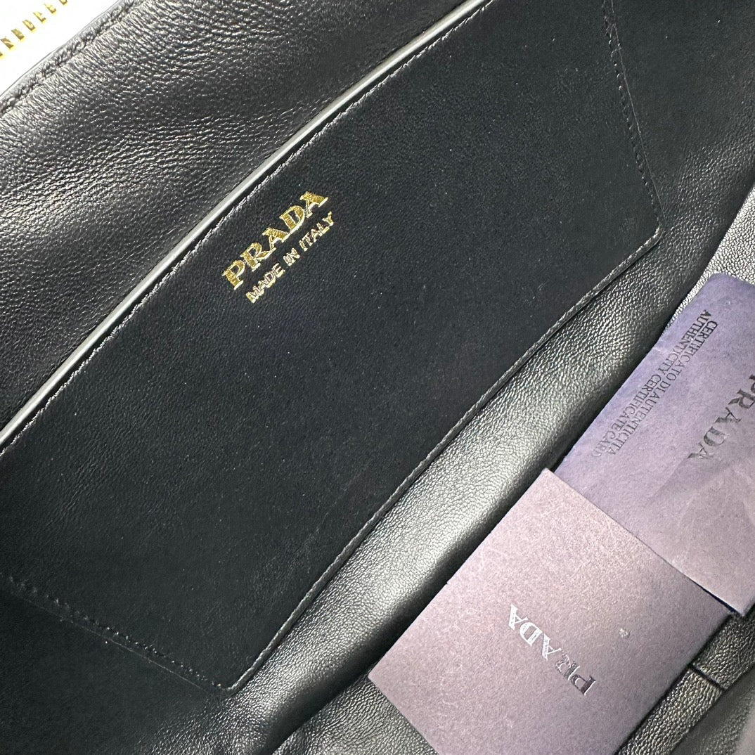 Prada 2026 Large Demi-Lune Shoulder Bag 42cm Calfskin