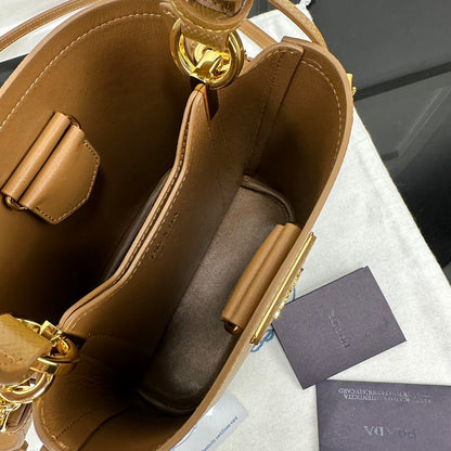 Prada 2026 Panier Saffiano Bucket Bag Calfskin