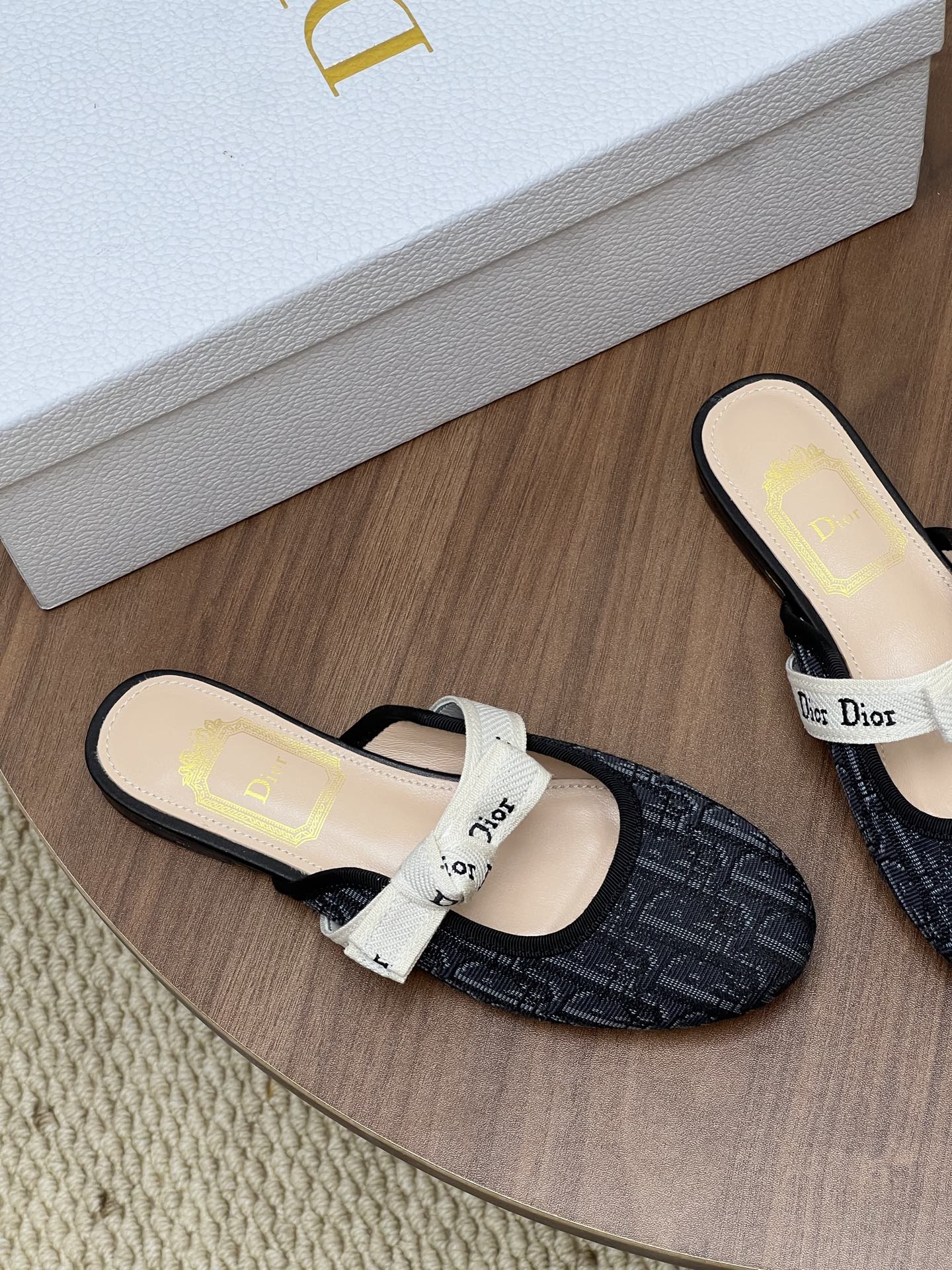 Dior 2026 Bow Mule Fabric Cowhide 846586
