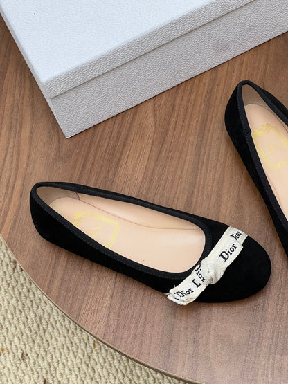 Dior 2026 Ballet Flat Velvet Cowhide 846591